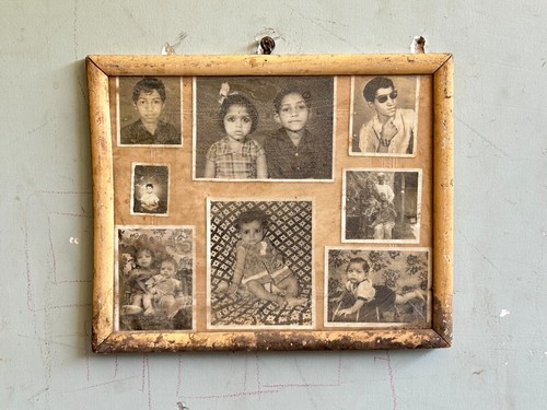 Old vintage indian family - old,