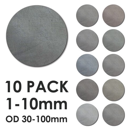 Mild steel discs - mild, pack