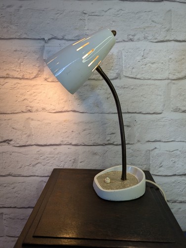 Vintage white pifco table - white, lamp