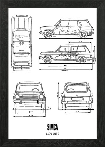 Bnw simca 1100 - bnw, 1969