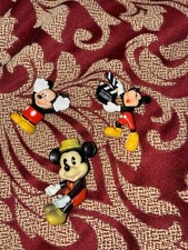 Bundle Of Vintage Mickey Mouse Small Figures 70s Onwards X3