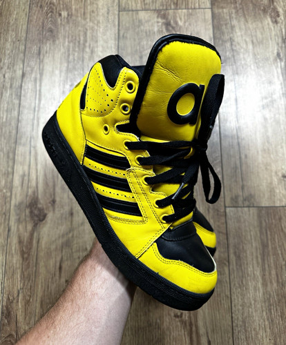 Adidas yellow black leather - adidas,