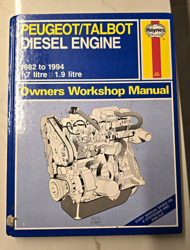 Haynes peugeot talbot - haynes, 1.9