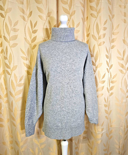 Womens grey oversized roll - oversized,