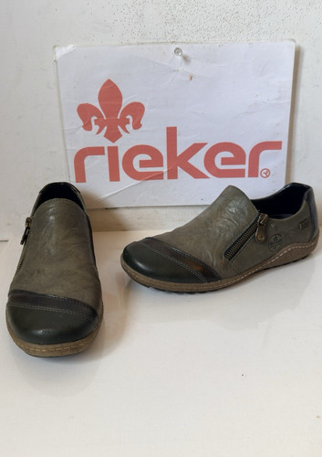 Rieker leather shoes size 6 - leather, uk