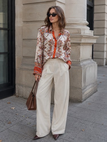 Zara paisley print satin - zara,