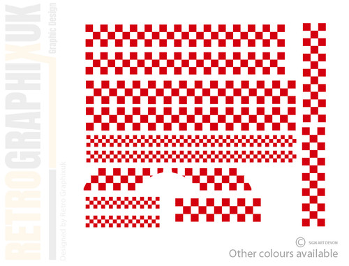 Checkers check stickers decals - checkers,
