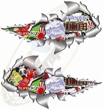 Small Metal Rip Open Sticker