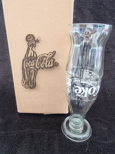 Coca cola upcycled glass - coca,