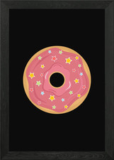 Donuts Framed Wall Art Poster