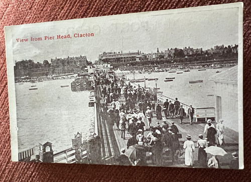 Antique postcard clacton - clacton, on