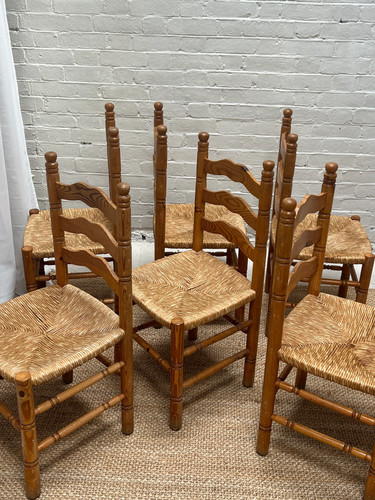 Set six rush farmhouse - six,
