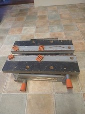 VINTAGE BLACK É DECAR TABLE TOP WORKMATE WITH 4 CLAMPS