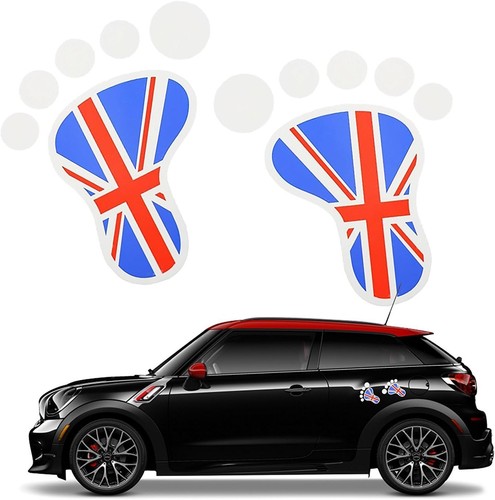 Red blue union jack foot - red,