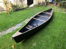 OPEN 3 PERSON CANADIAN CANOE WITH PADDLE