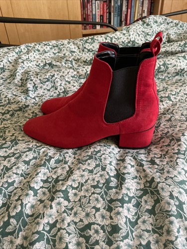 Women red suede ankle - women's,