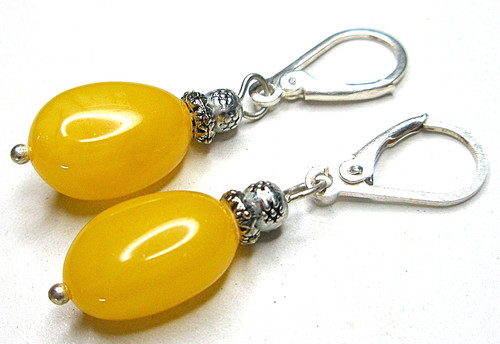 Genuine baltic amber earrings - genuine,