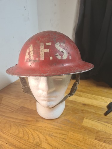 Ww2 brodie helmet afs fire - ww2,