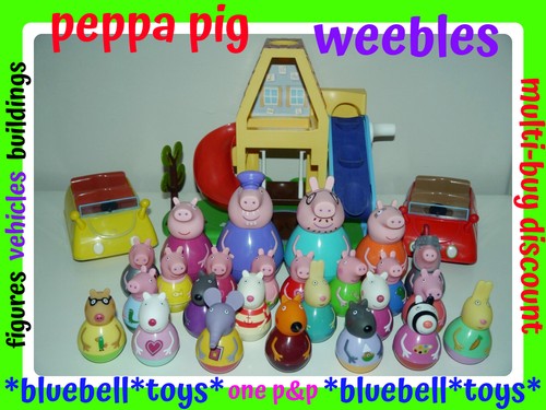 Peppa pig weebles figures - weebles,