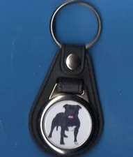 Dog keyring staffordshire bull - dog,