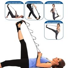 Flexible Yoga Strap Flexibility Stretcher Band Ballet Gym Training Leg Fascia UK