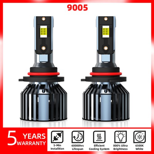 2pcs 9005 led headlight bulbs - led,