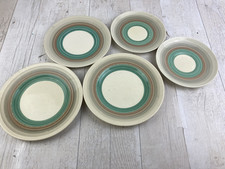 Vintage Susie Cooper Wedding Ring Dessert Plates and Saucers