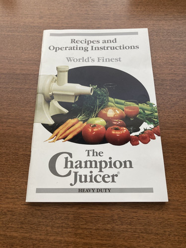Champion juicer recipe and - juicer,