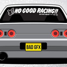 No Good Racing Windscreen Visor Strip - JDM Sticker Kanjo Racer Vinyl Decal