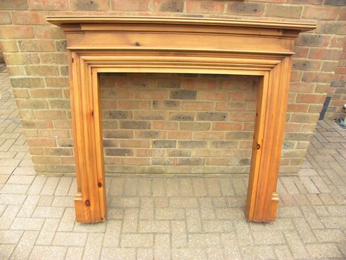 Pine fire surround
