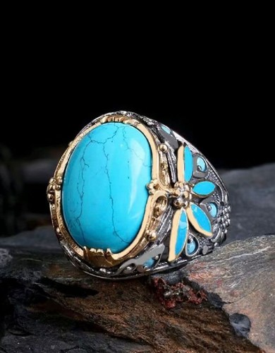 Turkish zircon men ring 925 - turkish, men's