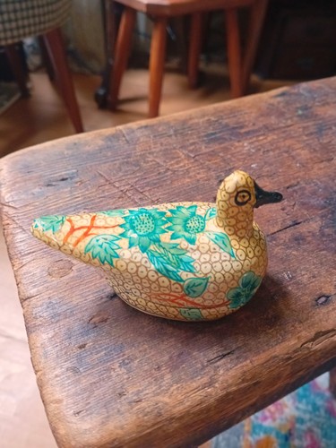 Vintage duck lacquered paper - vintage,
