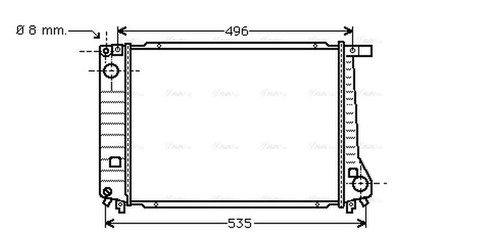 Ava coolant radiator bw2086 - ava,