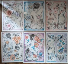 Set 6 A3 Laminated Jenny Clake