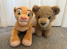 The Lion King Simba Build A Bear and Narla Disney Plush Bundle