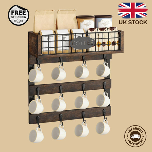 Wall mounted mug holder - wall,