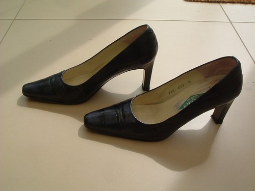 Blue heeled shoes ivory bond - heeled,