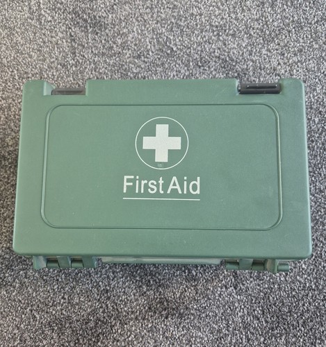 Empty plastic first aid - aid, in
