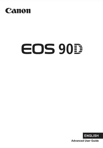 Canon eos90d printed advanced - eos90d,