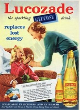 Lucozade Vintage Aluminium Metal Sign Replicated From Originals