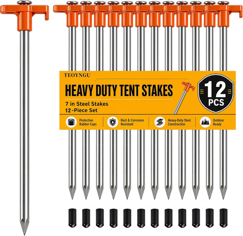 Heavy duty tent stakes - stakes, 12