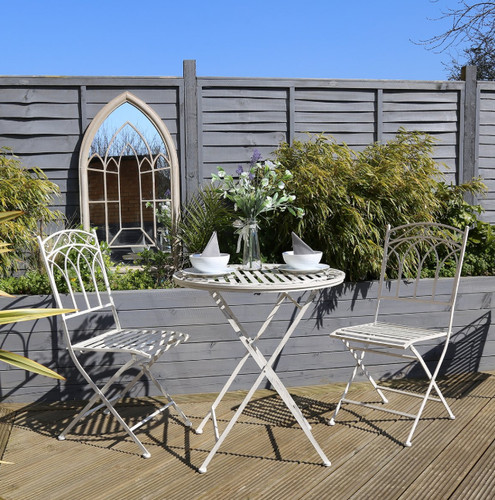 Wrought iron bistro set - wrought,