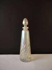 Okra Glass Perfume Bottle Signed 