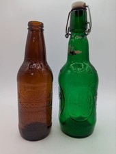 Vintage Embossed Beer Bottle