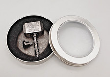 Thor’s Hammer Fidget Spinner Metal Toy for Kids & Adults Black Metallic in Tin