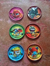 Lot Of 6  Rare Mega Tazos Pogs