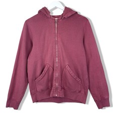 Real McCoy’s Hoodie Men’s Large (Fits Medium) Full Zip Sweatshirt Red