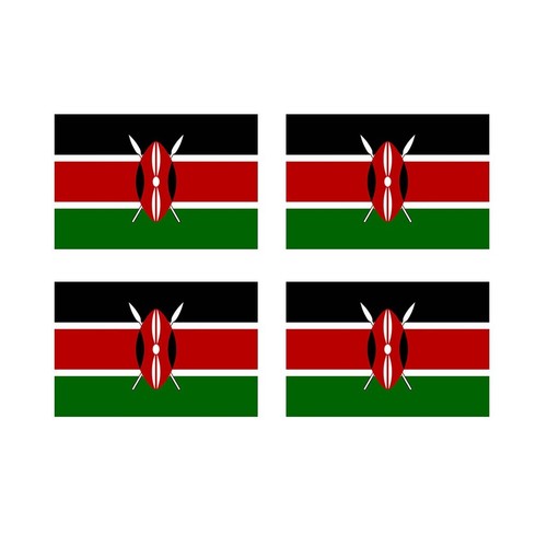 Set kenya flag - set, 4