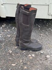 kinpurnie long brown leather boots size 4