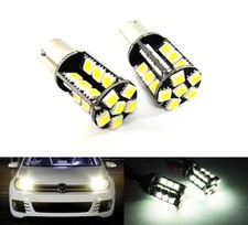 2 White 382 P21W 1156 BA15s